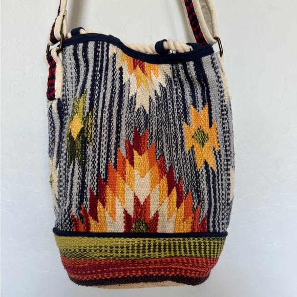 Macchia di Ruggine cotton Bucket Shoulder Bag - Picture 7 of 12
